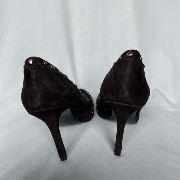 Black Bejewel Heels - Picture 3 of 4